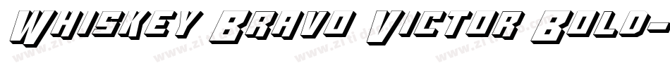 Whiskey Bravo Victor Bold字体转换
